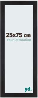 Fotolijst 25x75 cm - Zwart Houtnerf - MDF - Mura