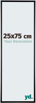 Fotolijst 25x75 cm - Zwart Mat - Aluminium - Kent