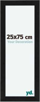 Fotolijst 25x75 cm - Zwart Mat - MDF - Como