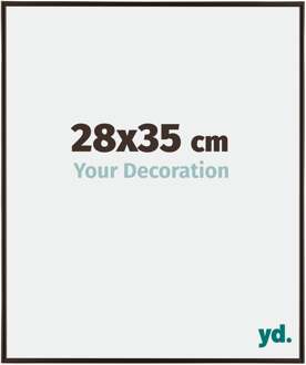Fotolijst 28x35 cm - Antraciet - Kunststof - Evry