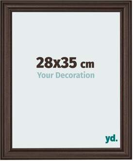 Fotolijst 28x35 cm - Eiken Donker - MDF - Lazio