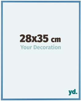 Fotolijst 28x35 cm - Staal Blauw - Aluminium - Kent