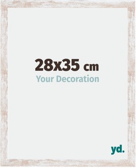 Fotolijst 28x35 cm - White Wash - MDF - Catania