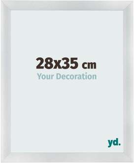 Fotolijst 28x35 cm - Zilver Mat - MDF - Pisa