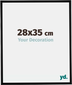 Fotolijst 28x35 cm - Zwart Mat - Kunststof - Bordeaux