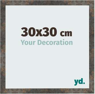 Fotolijst 30x30 cm - Geoxideerd Metaal - MDF - Bologna