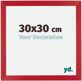 Fotolijst 30x30 cm - Rood - MDF - Mura