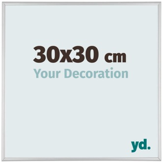 Fotolijst 30x30 cm - Zilver Mat - Aluminium - Kent