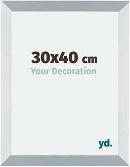 Fotolijst 30x40 cm - Aluminium - Geborsteld - MDF - Mura Aluminium Geborsteld