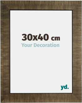 Fotolijst 30x40 cm - Champagne Geborsteld - Hout - Leeds
