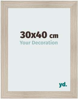 Fotolijst 30x40 cm - Eiken Licht - MDF - Pisa