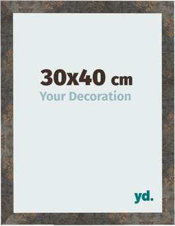 Fotolijst 30x40 cm - Geoxideerd Metaal - MDF - Bologna
