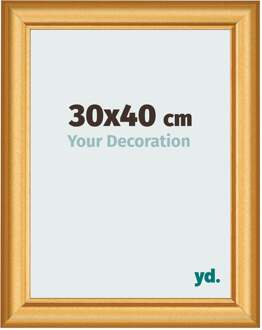 Fotolijst 30x40 cm - Goud Mat - MDF - Lazio