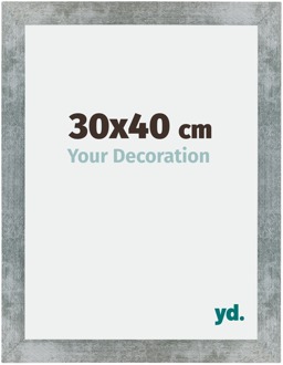 Fotolijst 30x40 cm - IJzer Geveegd - MDF - Mura