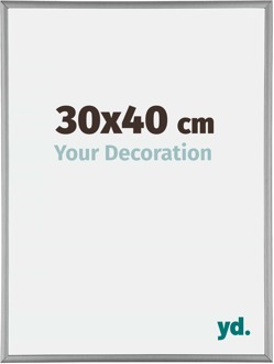 Fotolijst 30x40 cm - Platina - Aluminium - Kent