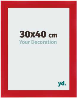 Fotolijst 30x40 cm - Rood - MDF - Pisa