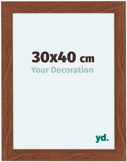 Fotolijst 30x40 cm - Walnoot - MDF - Como
