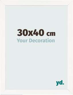 Fotolijst 30x40 cm - Wit Hoogglans - MDF - Bologna