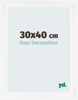 Fotolijst 30x40 cm - Wit Mat - MDF - Pisa