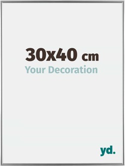 Fotolijst 30x40 cm - Zilver Hoogglans - Kunststof - Evry