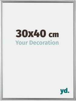 Fotolijst 30x40 cm - Zilver - Kunststof - Bordeaux