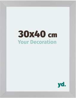 Fotolijst 30x40 cm - Zilver Mat - MDF - Mura
