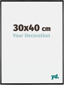 Fotolijst 30x40 cm - Zwart Hoogglans - Kunststof - Evry