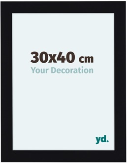 Fotolijst 30x40 cm - Zwart Hoogglans - MDF - Como