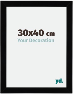 Fotolijst 30x40 cm - Zwart Hoogglans - MDF - Mura