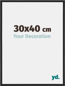 Fotolijst 30x40 cm - Zwart Mat - Aluminium - New York
