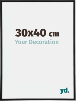 Fotolijst 30x40 cm - Zwart Mat - Kunststof - Annecy