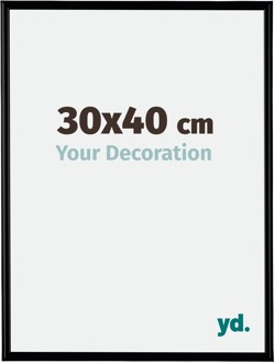 Fotolijst 30x40 cm - Zwart Mat - Kunststof - Bordeaux