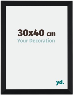 Fotolijst 30x40 cm - Zwart Mat - MDF - Catania