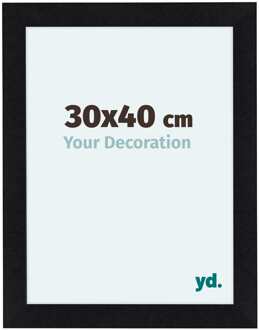 Fotolijst 30x40 cm - Zwart Mat - MDF - Como