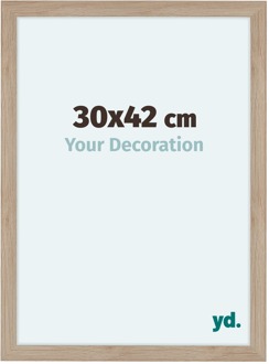 Fotolijst 30x42 cm - Eiken Licht - MDF - Como