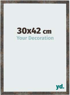 Fotolijst 30x42 cm - Geoxideerd Metaal - MDF - Bologna