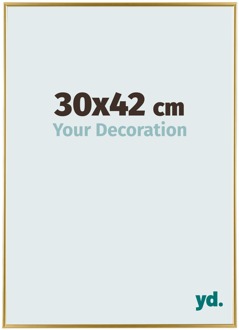 Fotolijst 30x42 cm - Goud - Kunststof - Evry