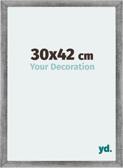 Fotolijst 30x42 cm - Grijs Geveegd - MDF - Mura