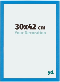 Fotolijst 30x42 cm - Helder Blauw - MDF - Mura
