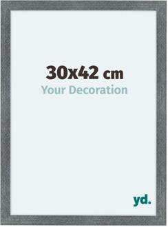 Fotolijst 30x42 cm - IJzer Geveegd - MDF - Como