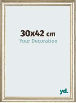 Fotolijst 30x42 cm - Metaalglans - MDF - Lazio