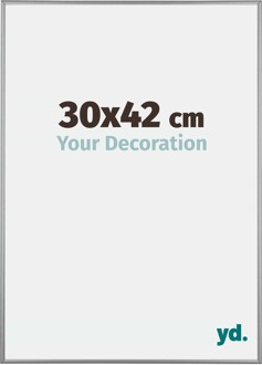 Fotolijst 30x42 cm - Platina - Aluminium - Kent