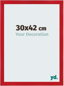 Fotolijst 30x42 cm - Rood - MDF - Pisa