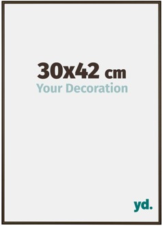 Fotolijst 30x42 cm - Walnoot Structuur - Aluminium - New York