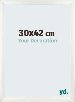 Fotolijst 30x42 cm - Wit Geveegd - MDF - Pisa