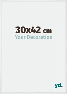 Fotolijst 30x42 cm - Wit Hoogglans - Kunststof - Annecy