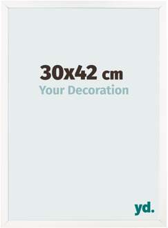 Fotolijst 30x42 cm - Wit Hoogglans - MDF - Bologna