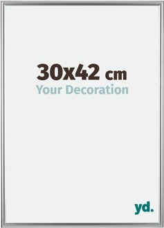 Fotolijst 30x42 cm - Zilver - Kunststof - Bordeaux