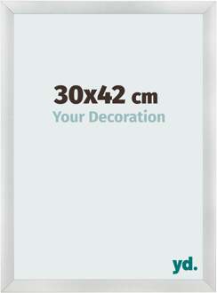 Fotolijst 30x42 cm - Zilver Mat - MDF - Pisa
