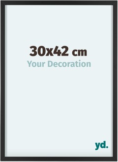 Fotolijst 30x42 cm - Zwart - Aluminium - Virginia